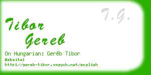 tibor gereb business card